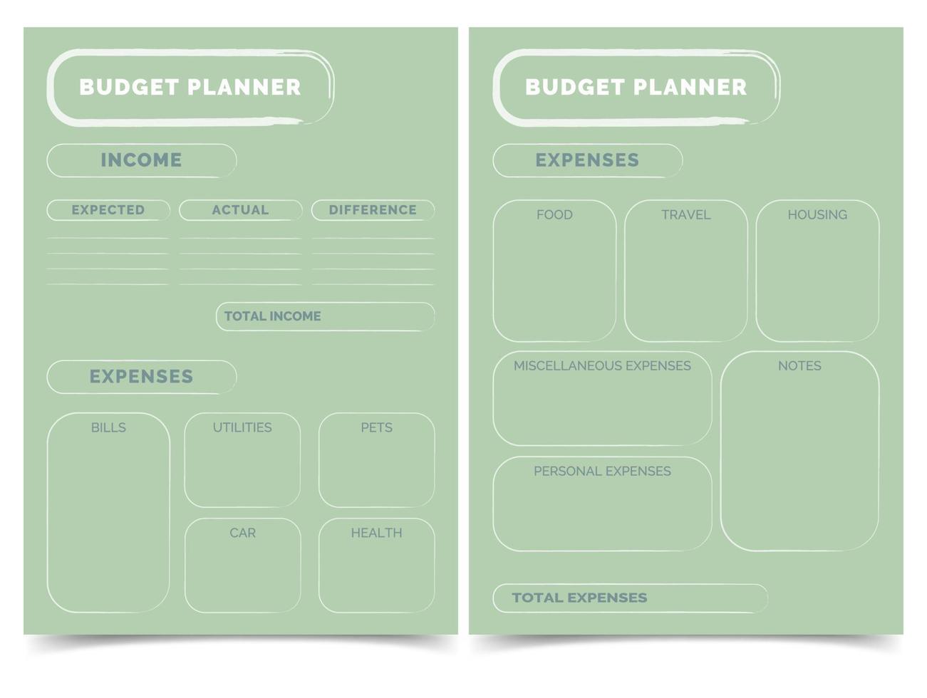 budget planner finance vector