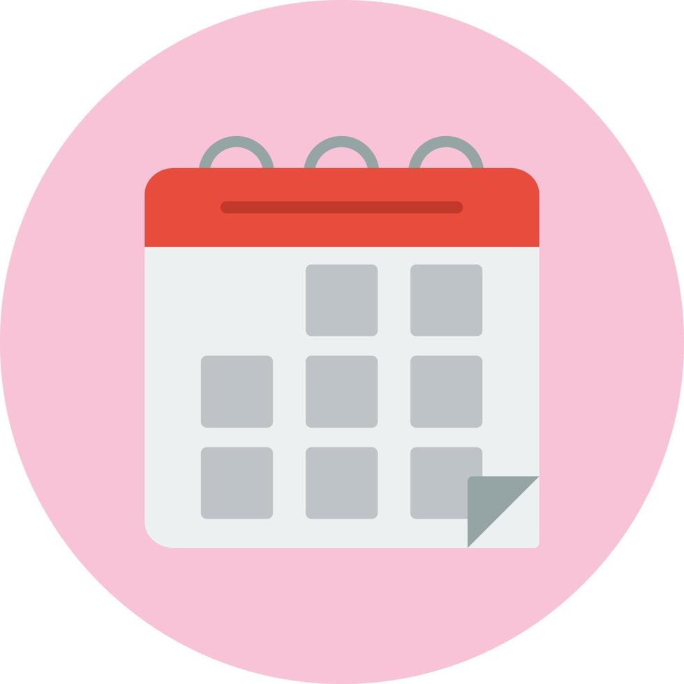 icono de vector de calendario