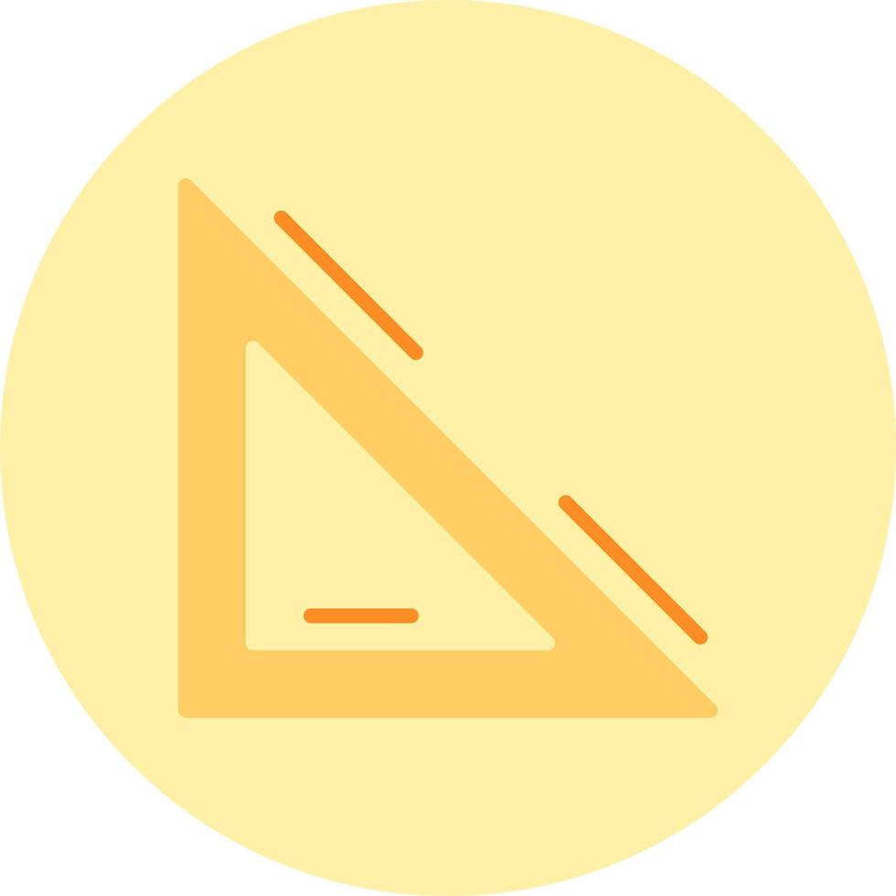 icono de vector de escala triangular