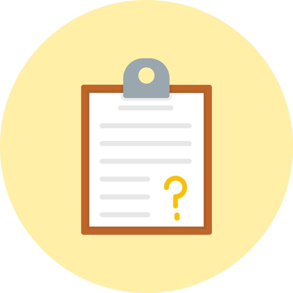 Questionnaire  Icon Design vector