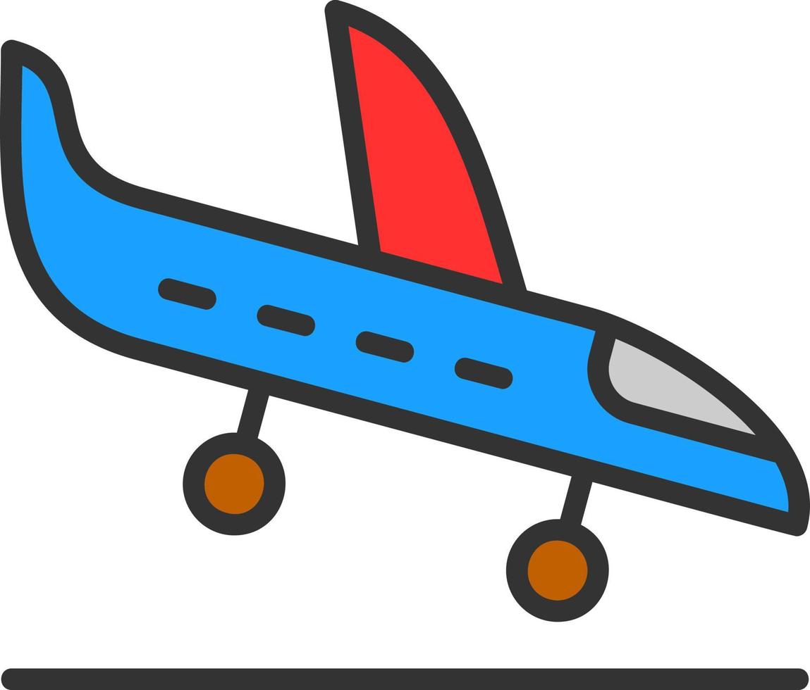 Landing Vector Icon Design