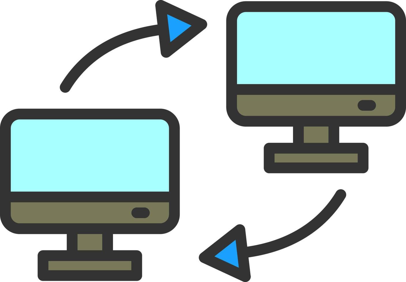 diseño de icono de vector de transferencia de datos