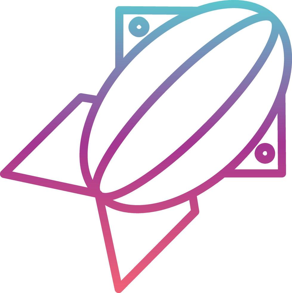 Blimp Vector Icon