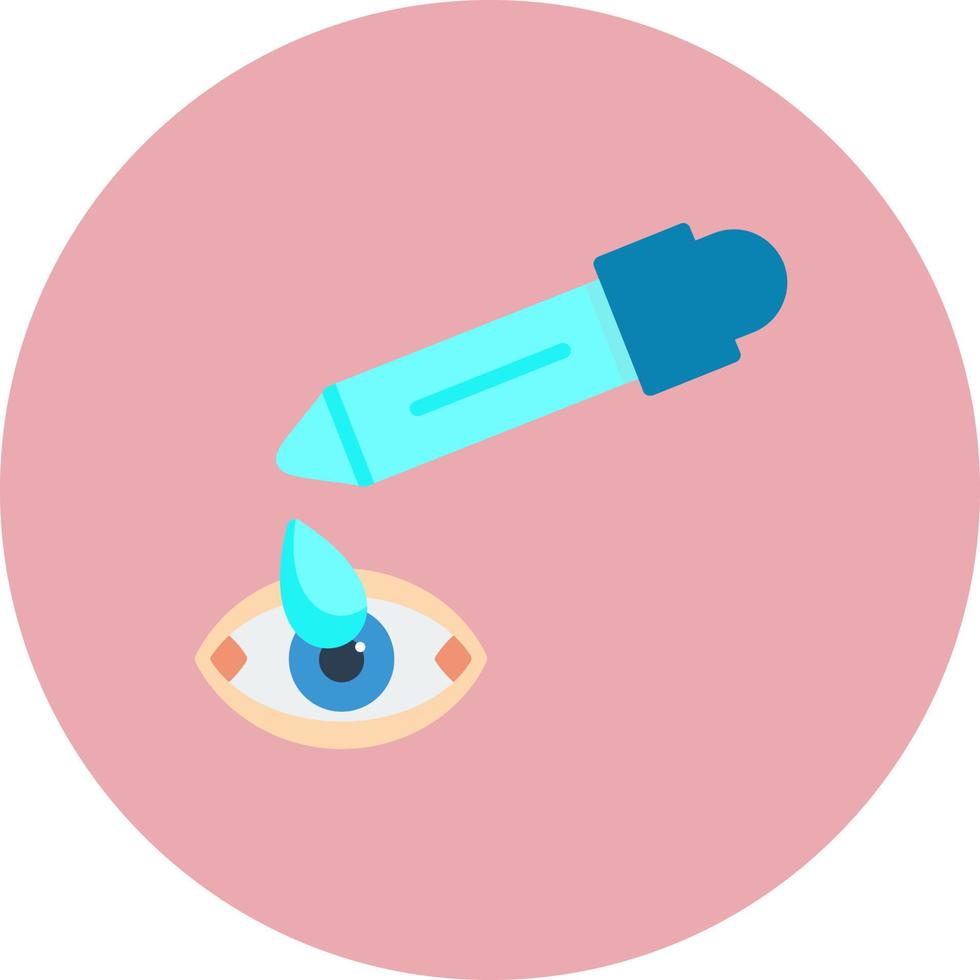 Eye Drop Vector Icon Design