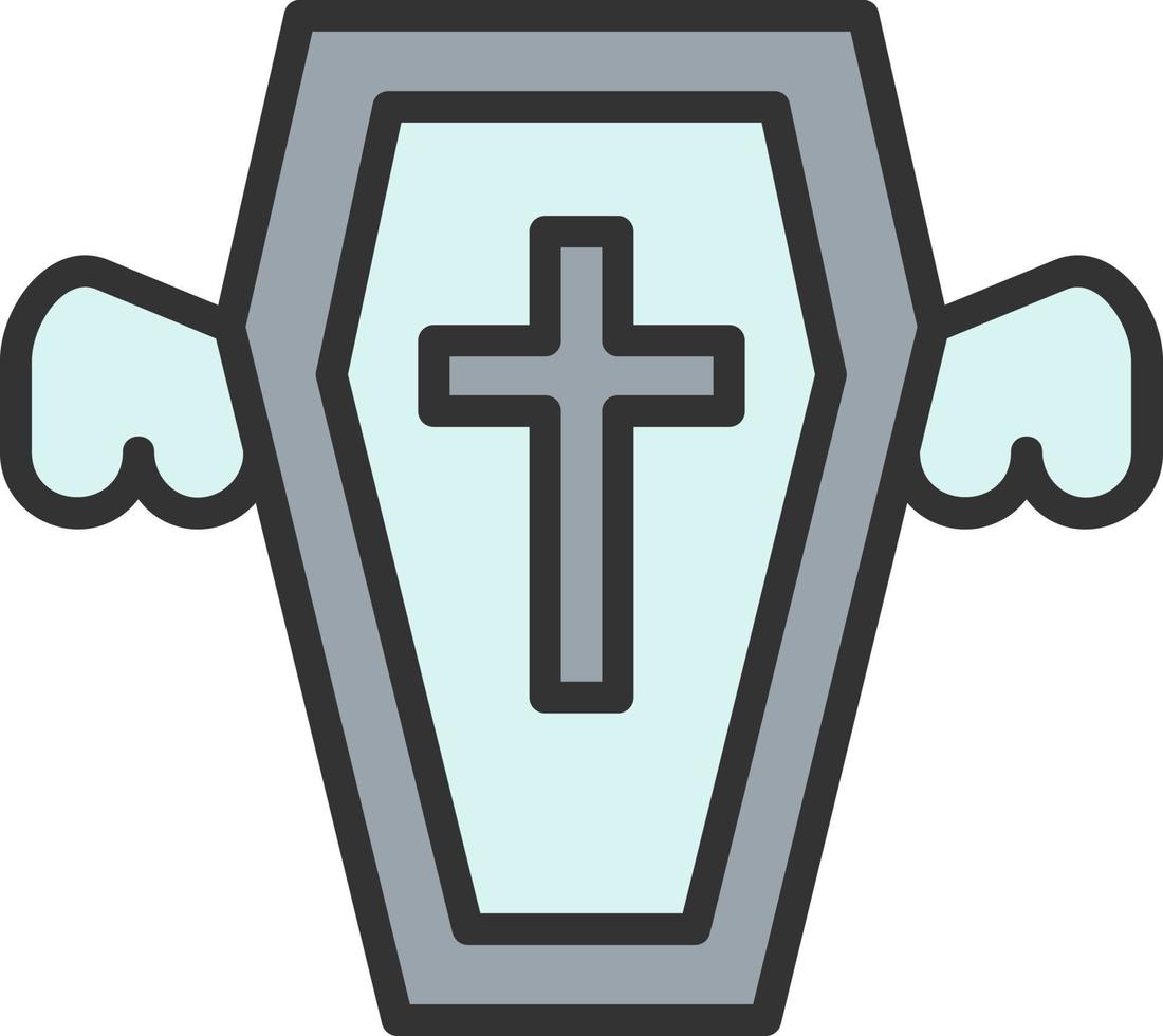 Coffin Vector Icon