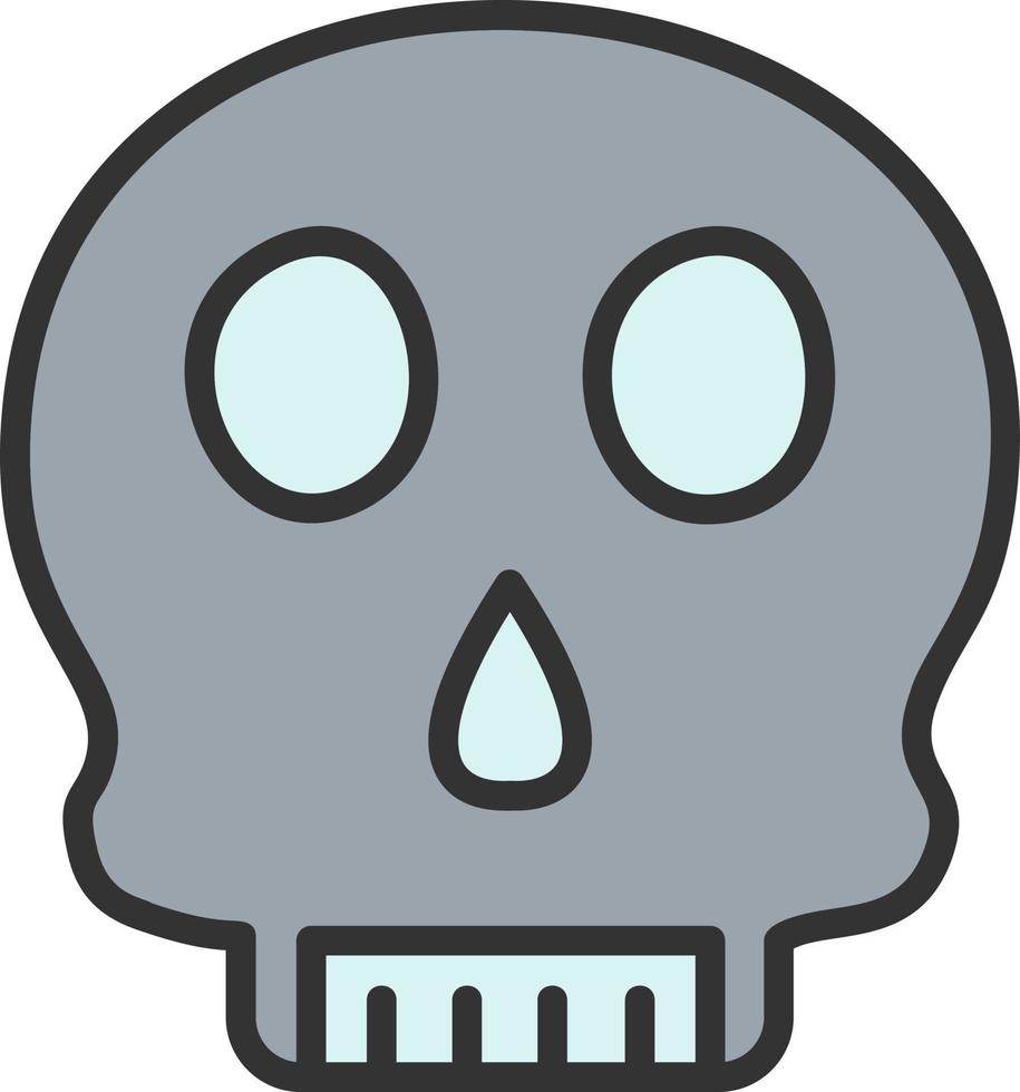 icono de vector de calavera