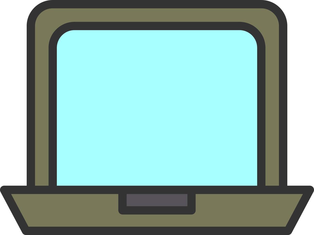 Laptop Vector Icon Design