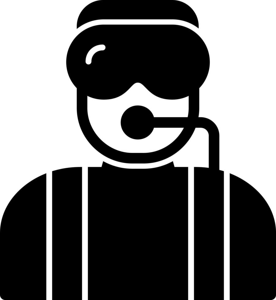 Diver Vector Icon Design