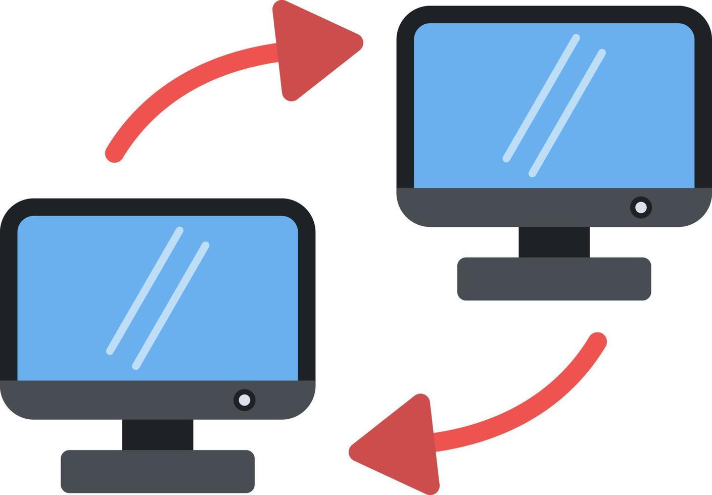 diseño de icono de vector de transferencia de datos