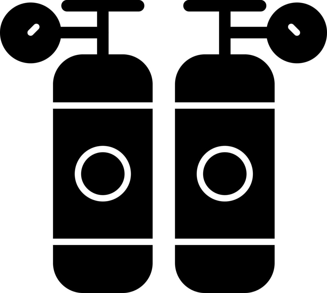 Oxygen Tanks Vector Icon Design