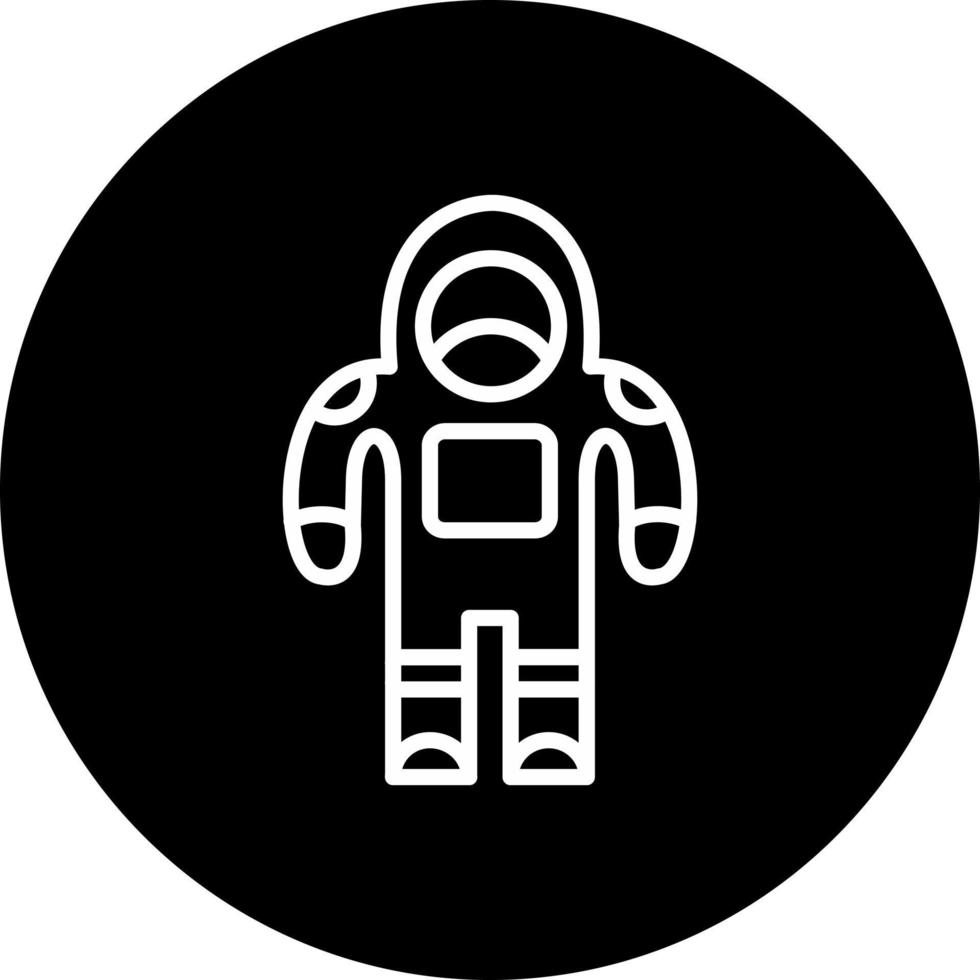 icono de vector de traje de astronauta