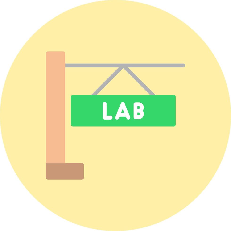 icono de vector de laboratorio