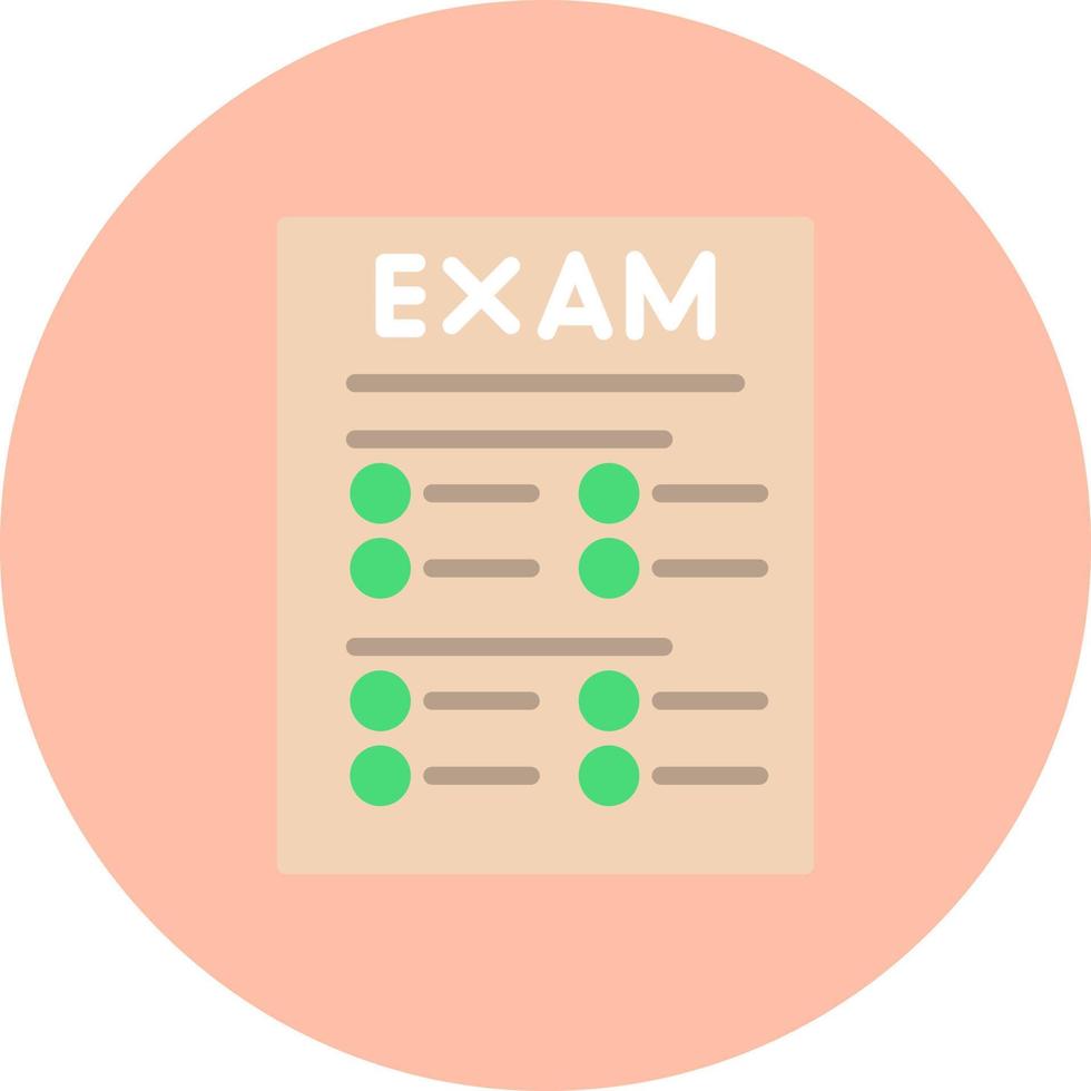 icono de vector de examen