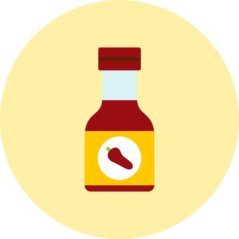 Sauce Bottle Vector Icon