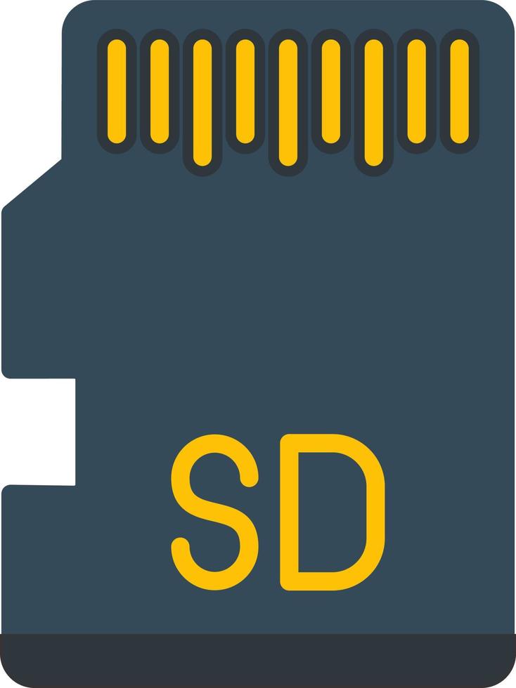 diseño de icono de vector de tarjeta sd