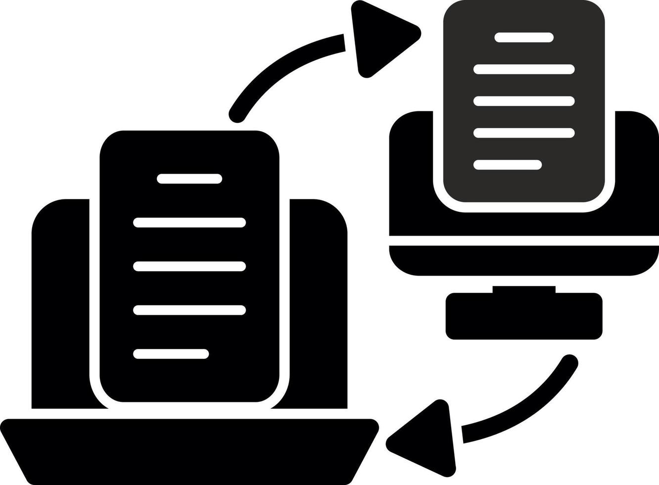 Online Transfer Vector Icon Design