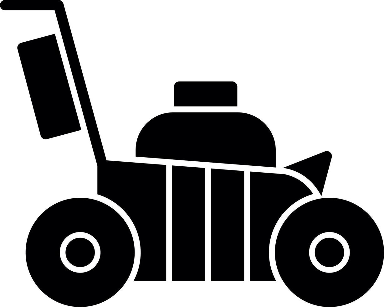 Lawn Mower Vector Icon Design
