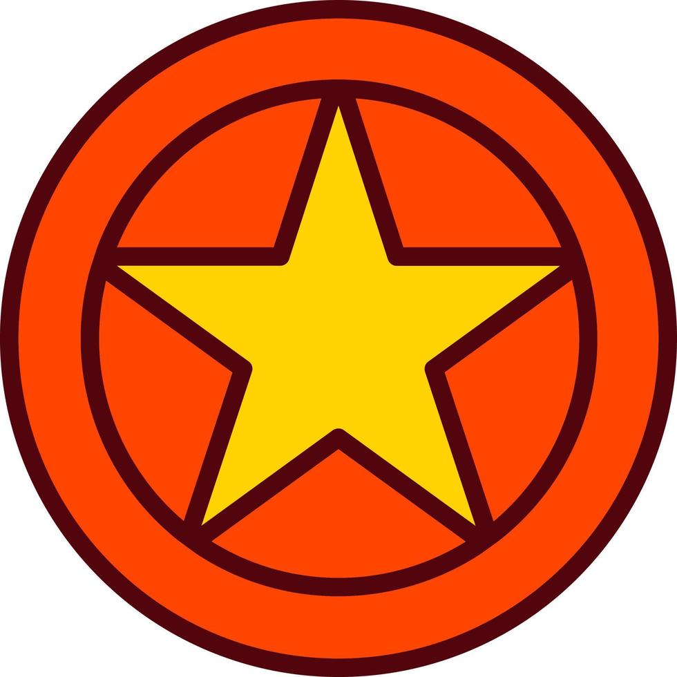 icono de vector de pentágono estrella