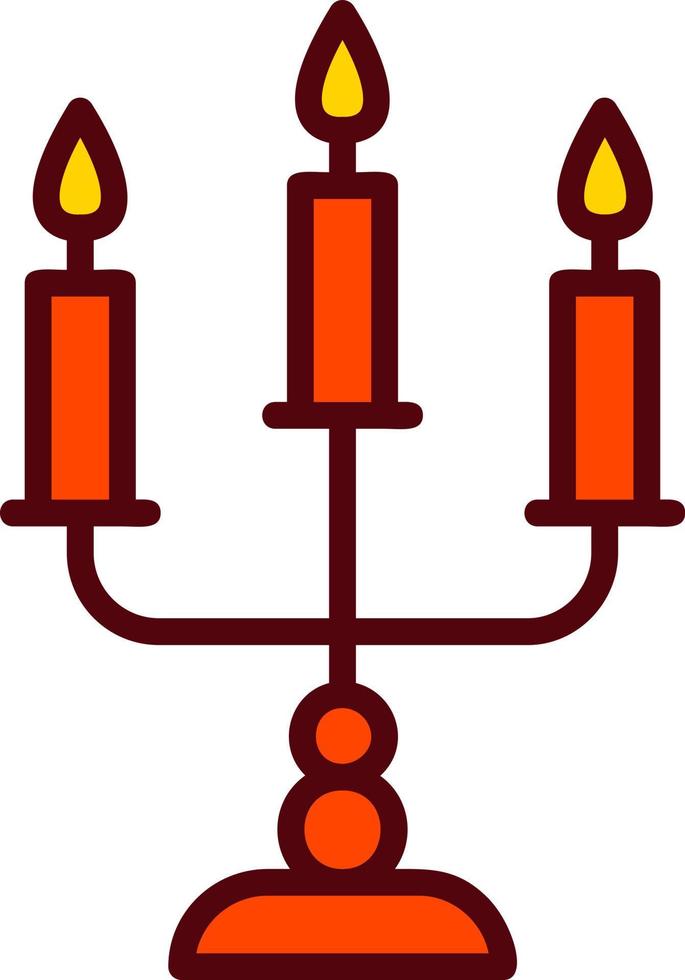 icono de vector de candelabro