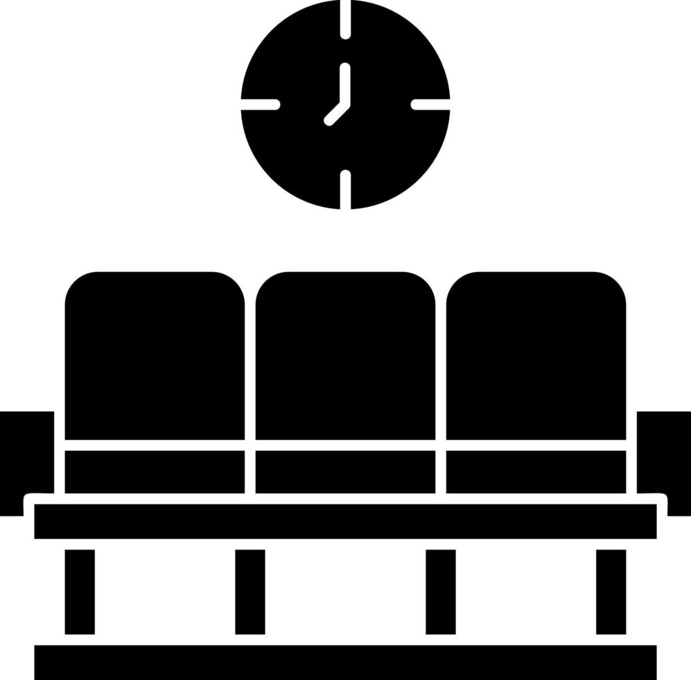 Waiting Area Vector Icon Design
