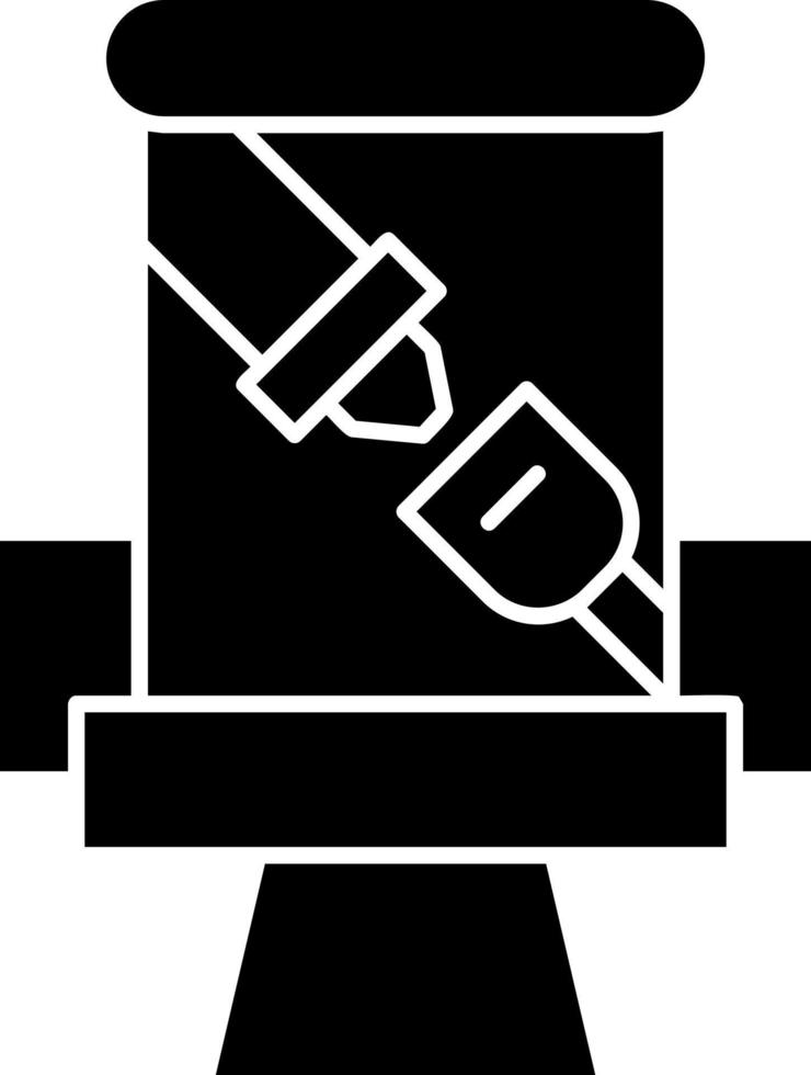 Seat Belt Vector Icon Design