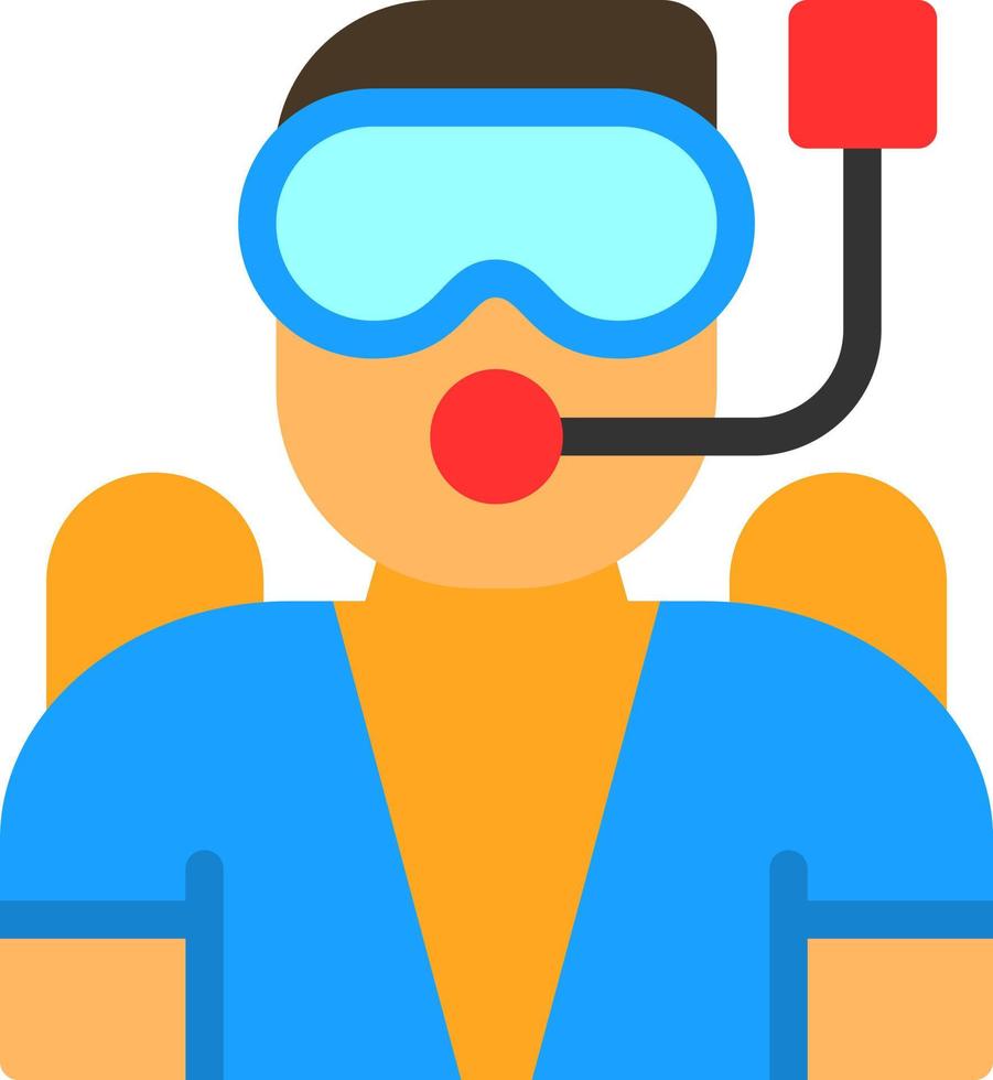 diseño de icono de vector de buceo