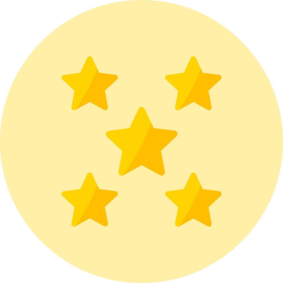 5 Stars Vector Icon