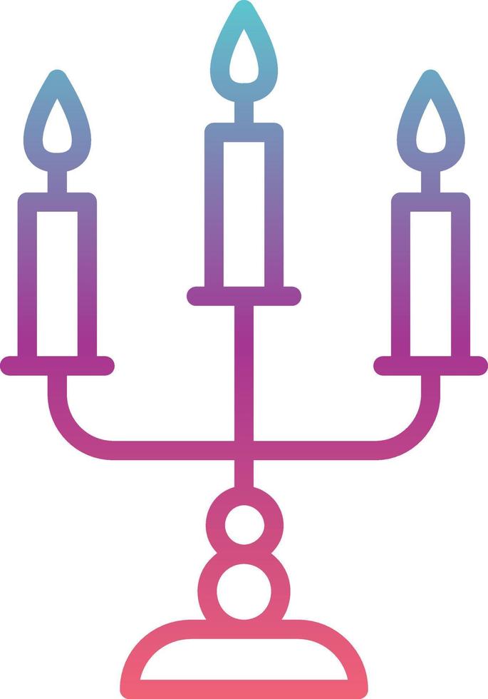 icono de vector de candelabro