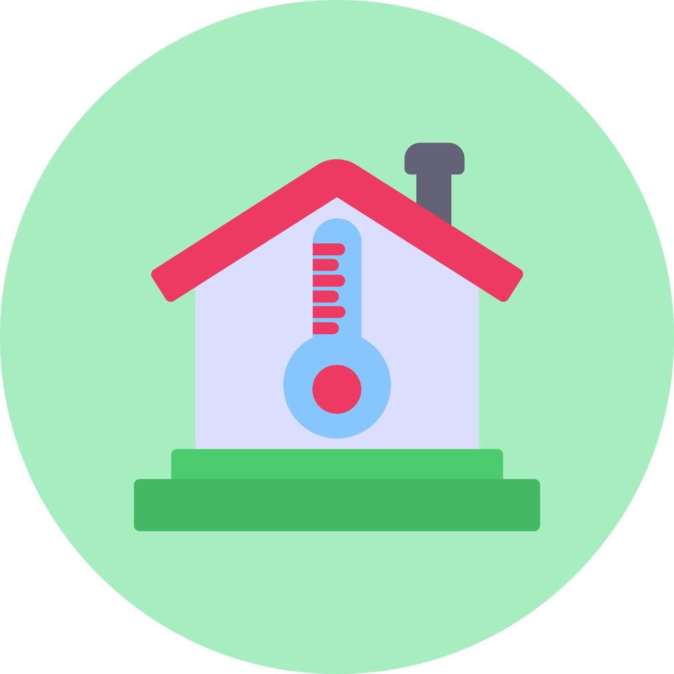 icono de vector de temperatura del hogar