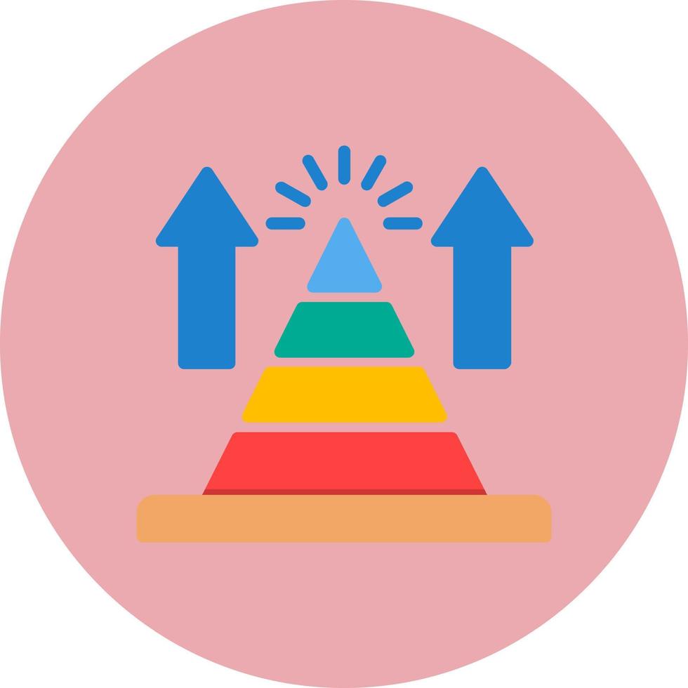 Pyramid Chart Vector Icon