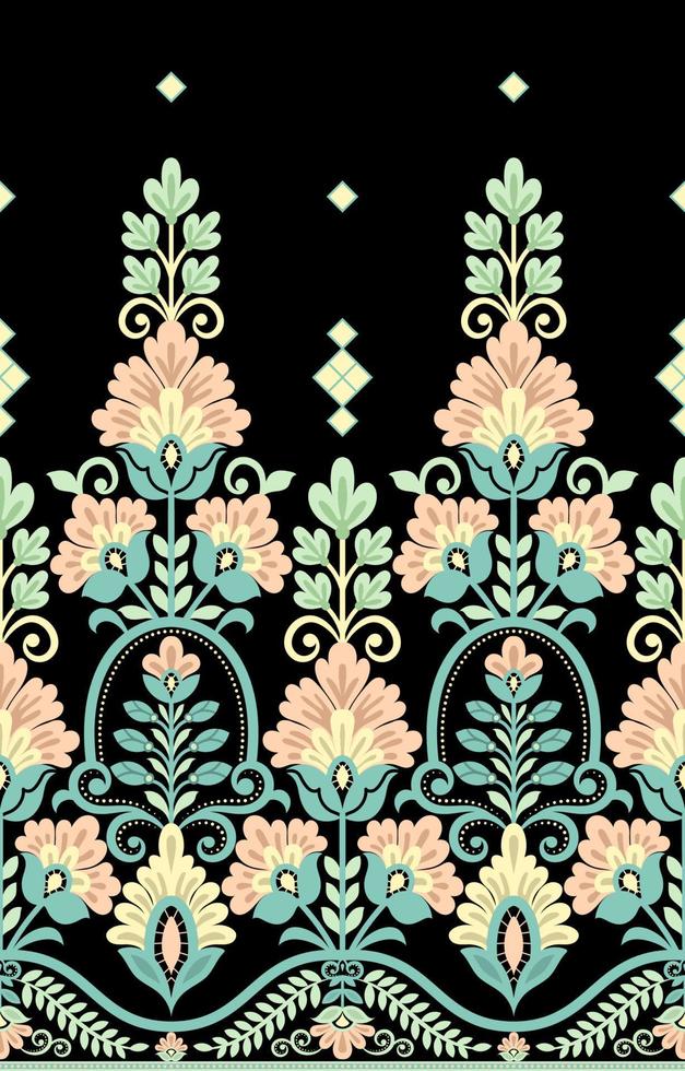 Damask seamless vector pattern. Classic old fashion damask ornament, royal seamless texture for wallpaper, textile, packaging. Baroque floral pattern