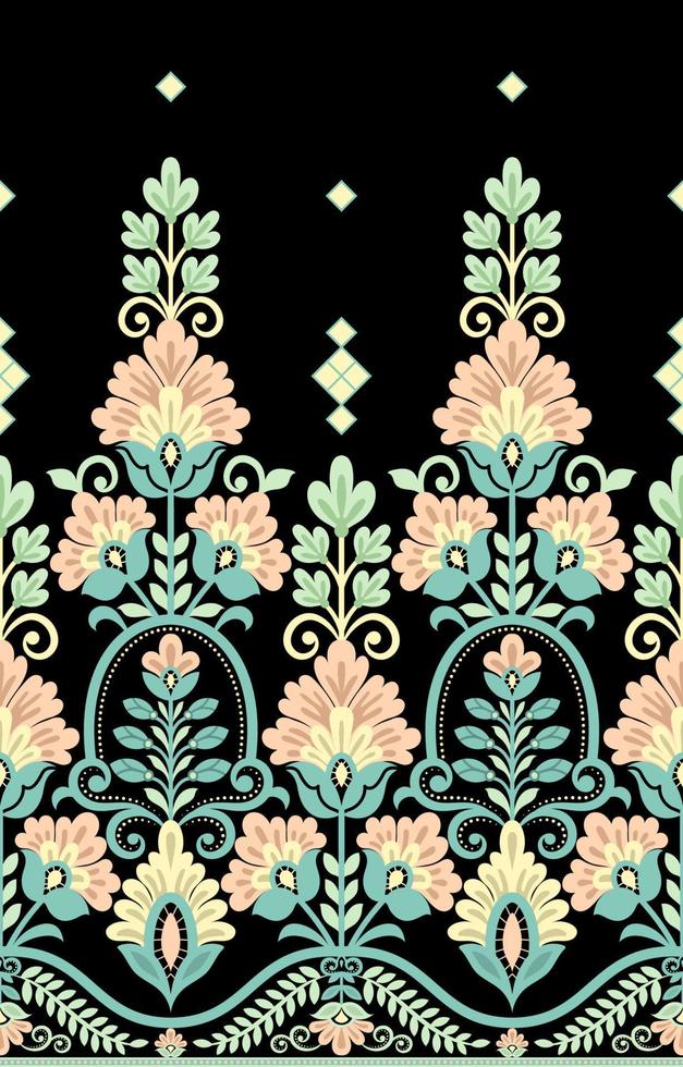 Damask seamless vector pattern. Classic old fashion damask ornament, royal seamless texture for wallpaper, textile, packaging. Baroque floral pattern