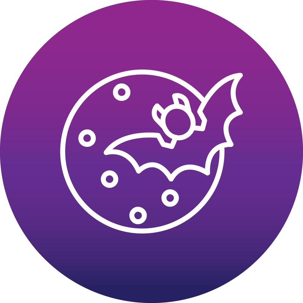 Halloween Moon Vector Icon