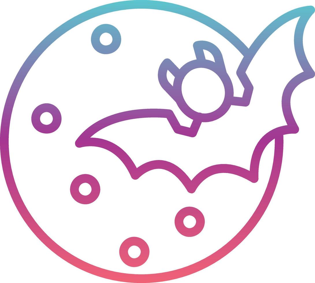 Halloween Moon Vector Icon