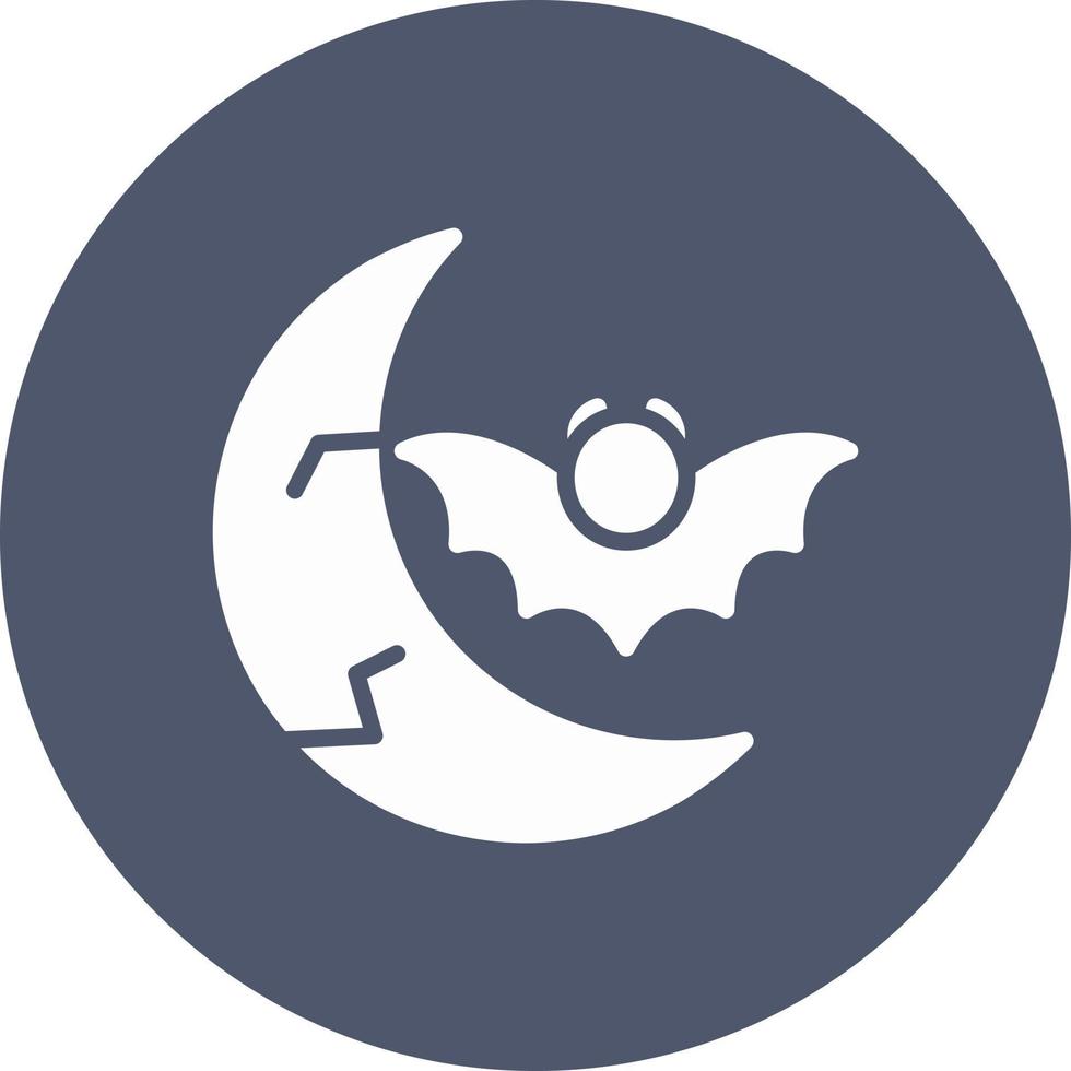 Halloween Moon Vector Icon