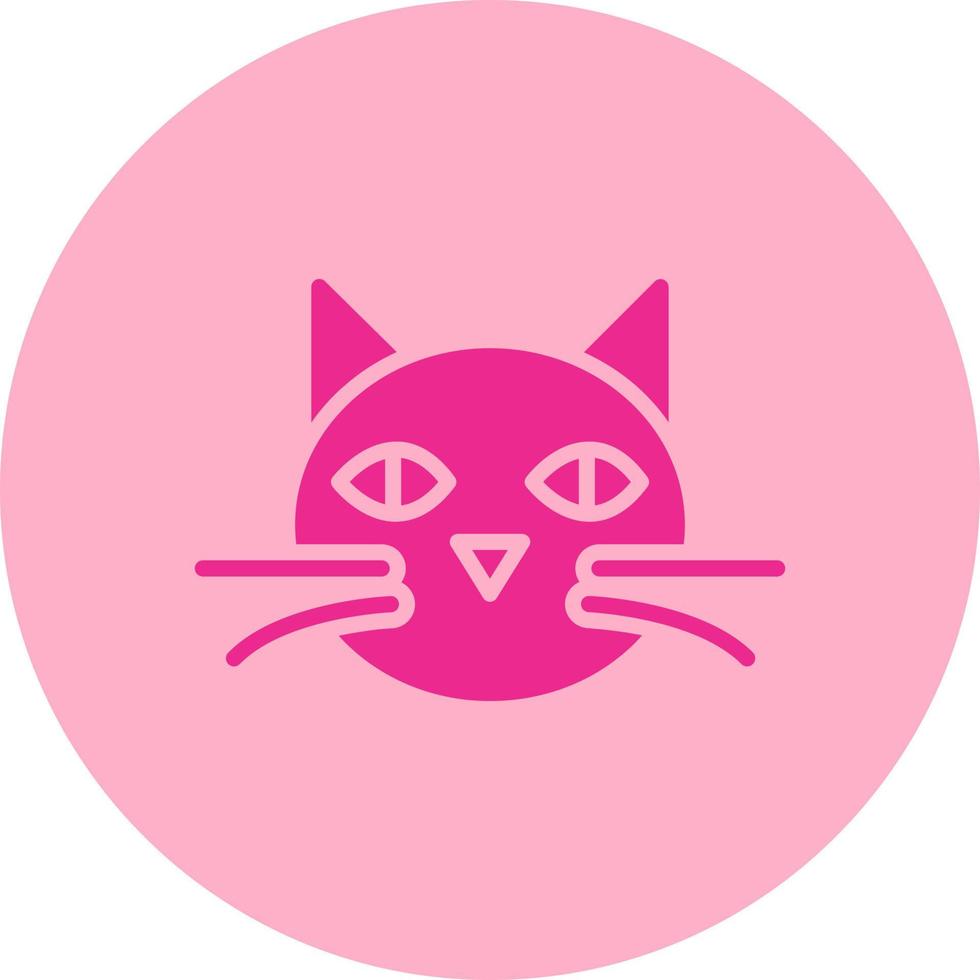 icono de vector de gato negro