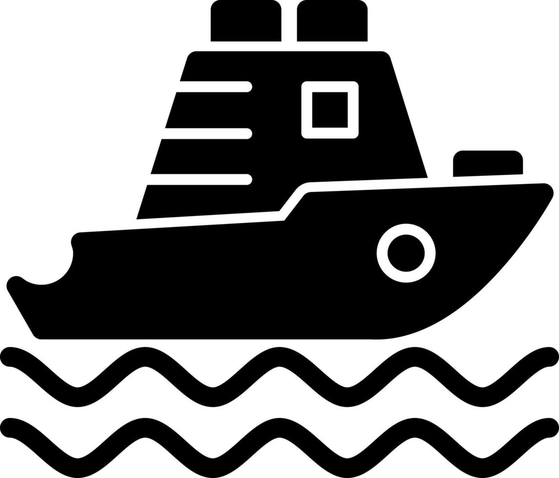 Yatch Vector Icon Design