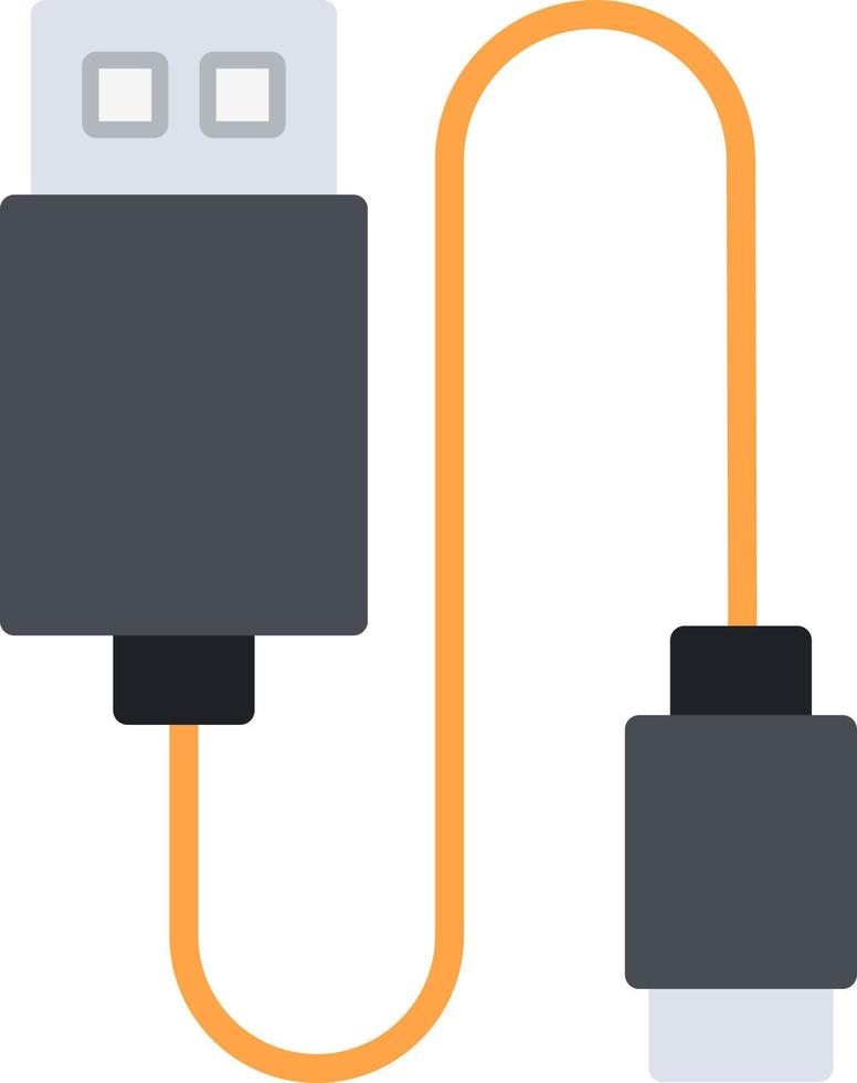 diseño de icono de vector de cable de datos