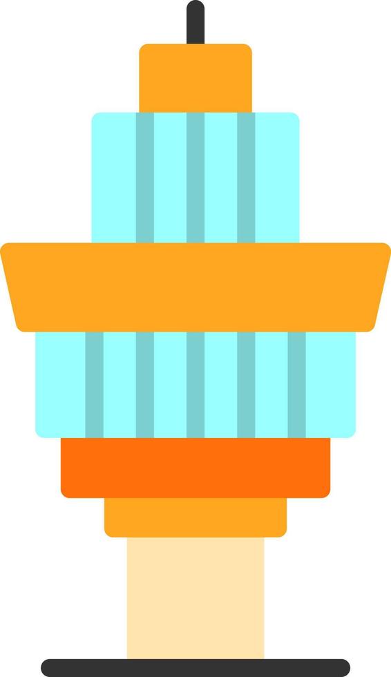 Control Tower Vector Icon Design