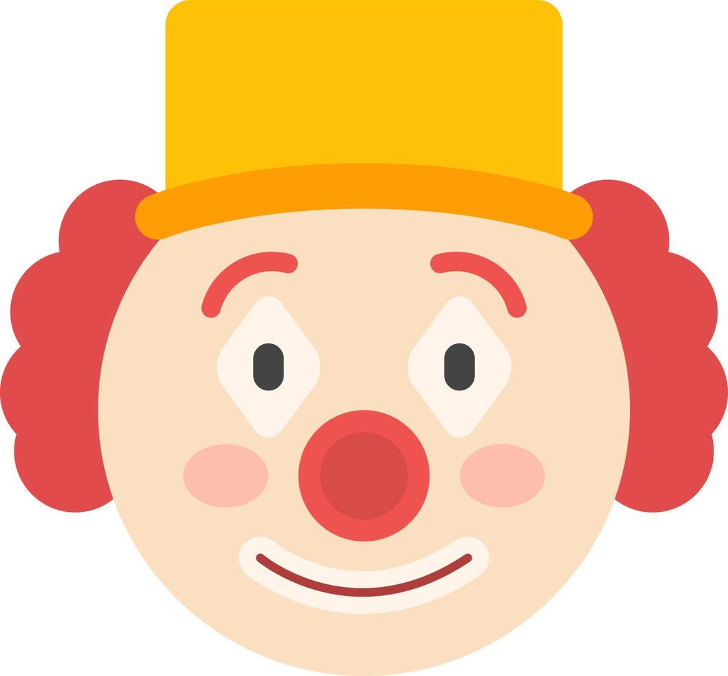 diseño de icono de vector de payaso