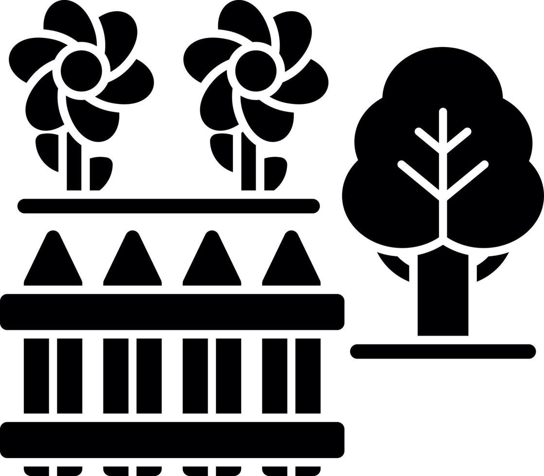 Back Garden Vector Icon Design