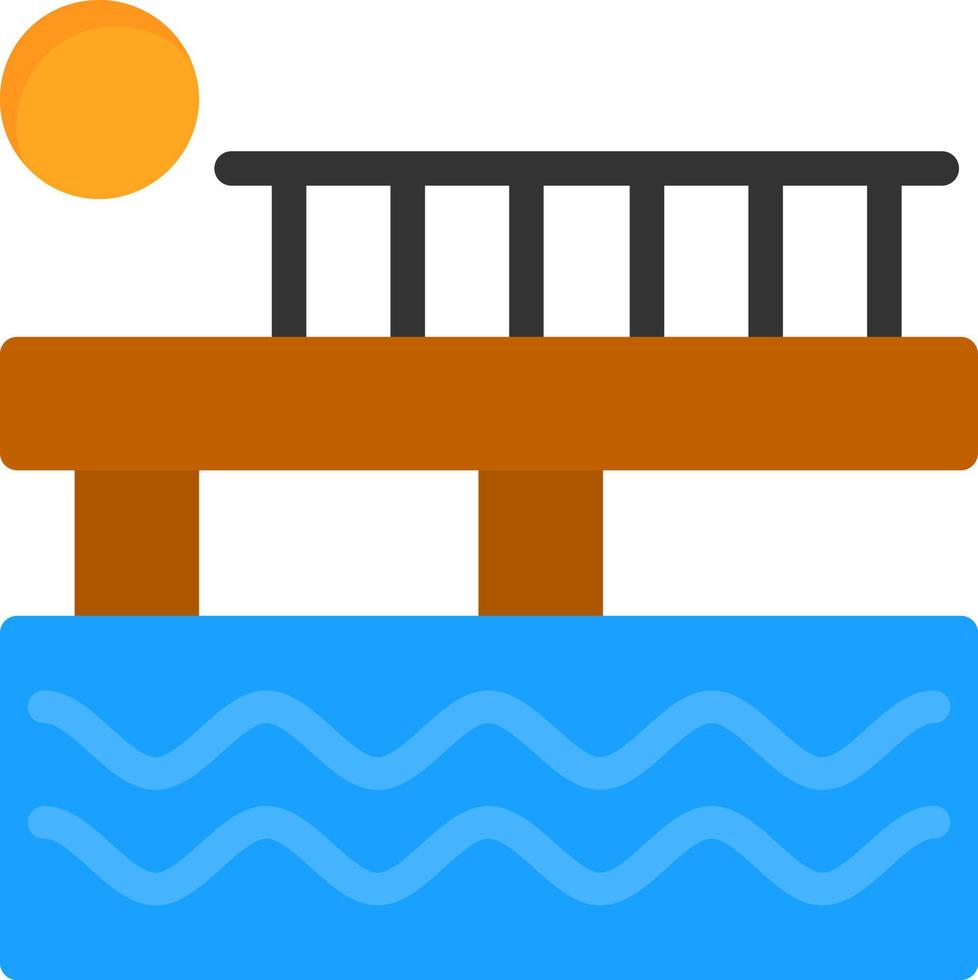 diseño de icono de vector de muelle