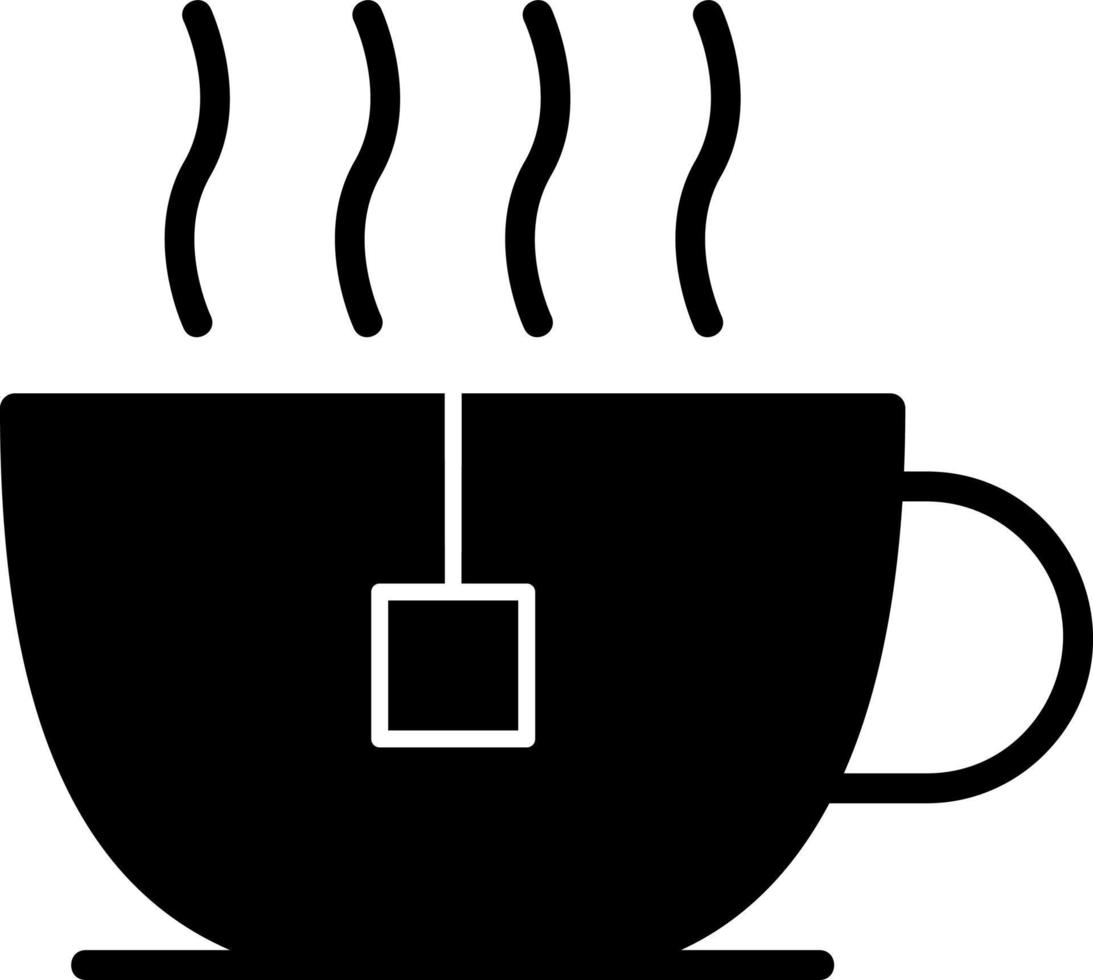 Tea Cup Vector Icon Design