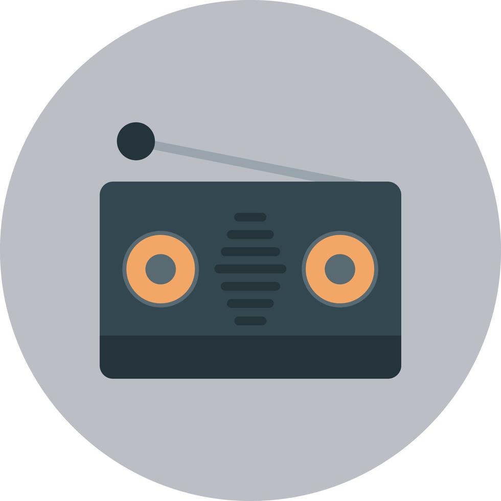 icono de vector de radio