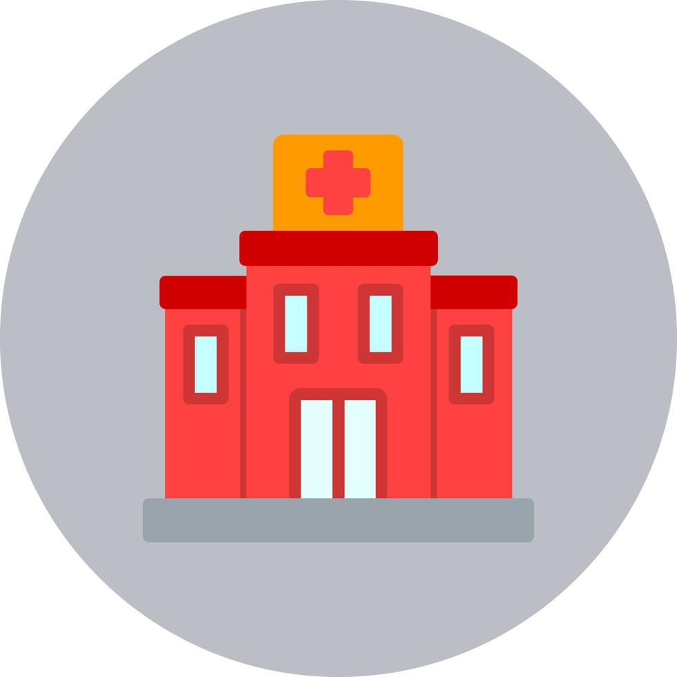 icono de vector de edificio de hospital