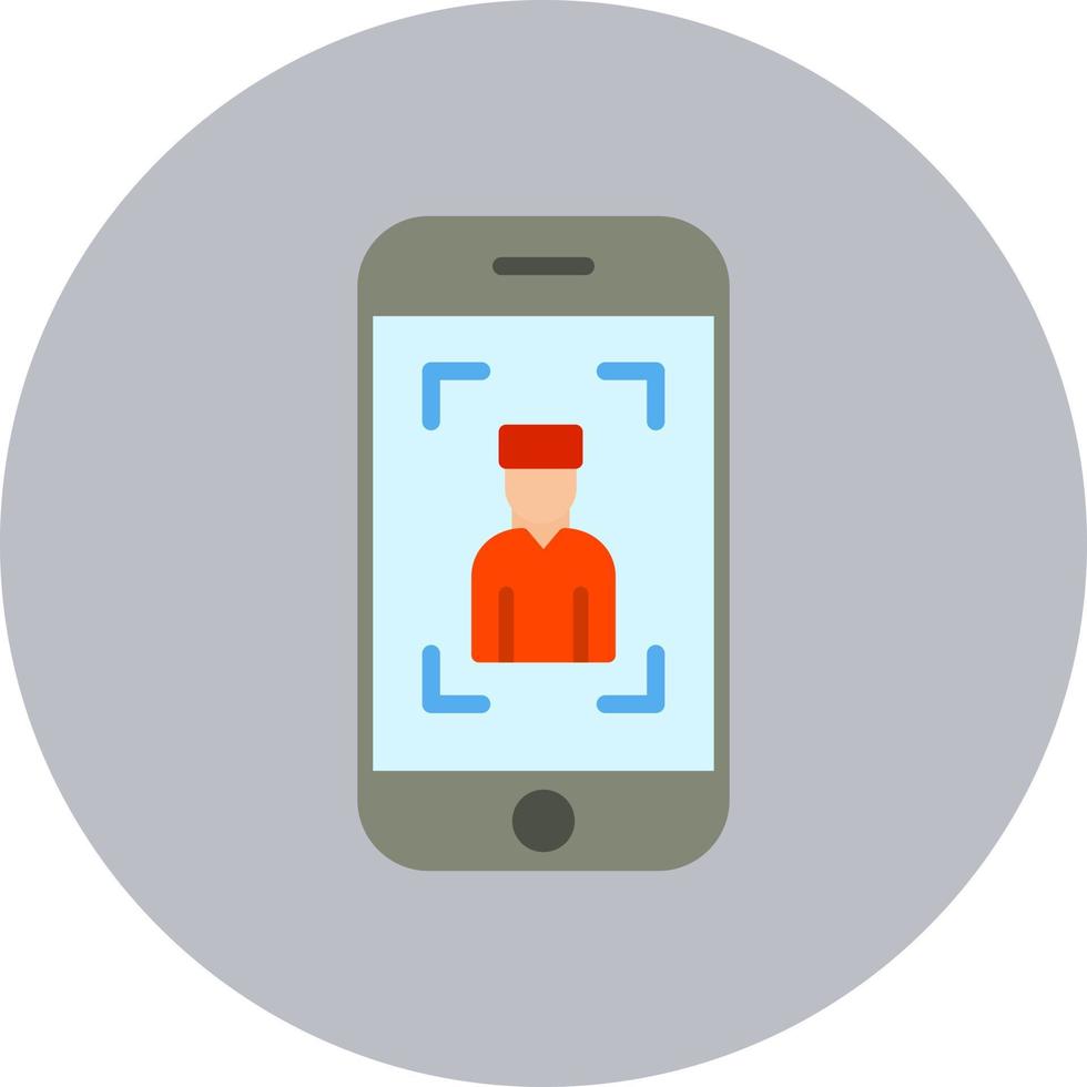 Mobile Selfie Vector  Icon