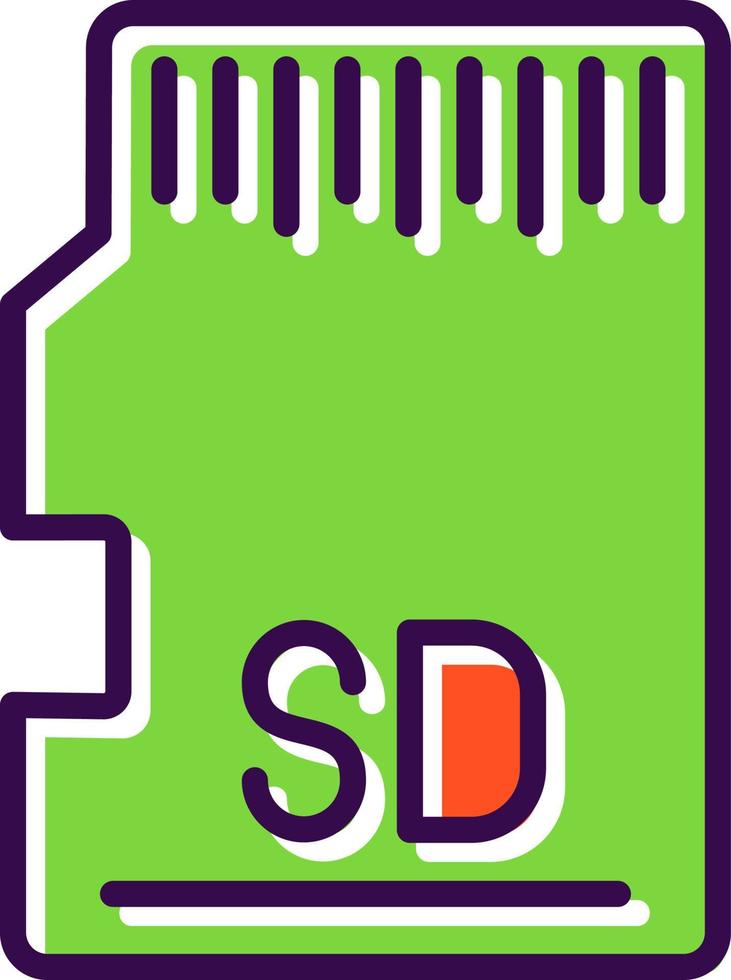 diseño de icono de vector de tarjeta sd