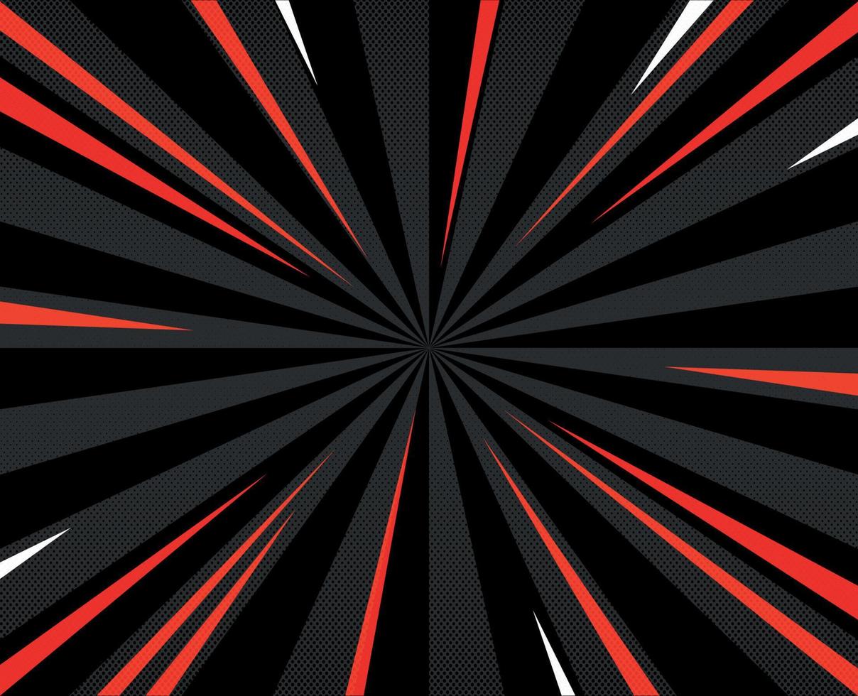 fondo negro y rojo abstracto diseño ilustración vector