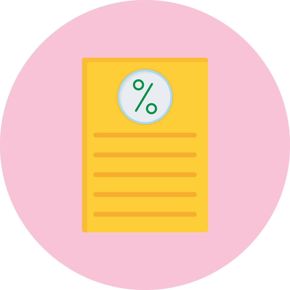 Percentage Vector  Icon