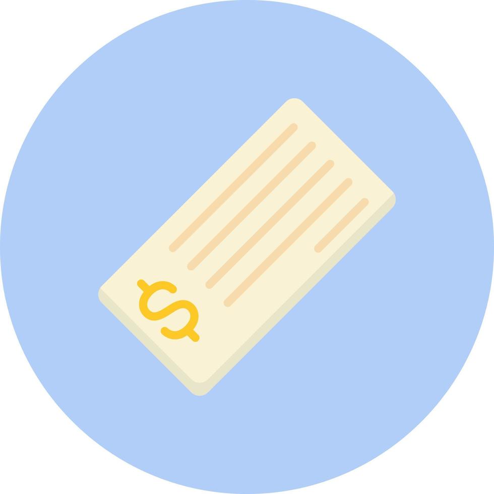 Cheque Vector  Icon